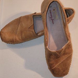 Sketchers BOB'S Memory Foam Suede Luxe Rain Dance Slip On Women Size 8.5W